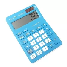 Calculadora De Mesa Azul - Mourejar - Visor Elevado 12 Digts