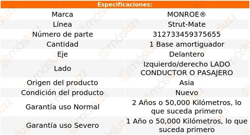 (1) Base Amortiguador Strut-mate Izq/der Del Azera 06/11 Foto 3