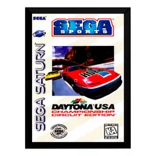 Quadro Decorativo Capa A3 33x45 Sega Saturn Daytona Usa