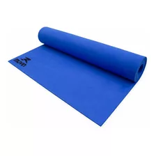 Tapete Para Yoga Em Eva Muvin Basics - Tamanho 180cm X 60cm X 0,5cm - Indicado Para Iniciantes - Colchonete Pilates, Yoga, Ginástica E Academia Cor Azul