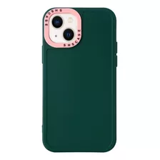 Carcasa Funda Protector Silicon Reforzada iPhone 13 Negro 