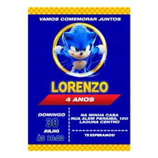 Convite Digital Whatsapp Sonic