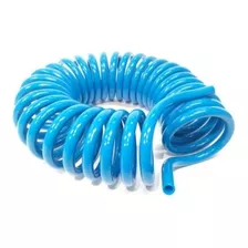 Mangueira Espiral 8mm X 20 Mts Tubo Pu Azul Ar Envio Rapido