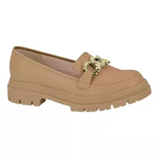 Sapatilha Moleca Loafer Feminino Classico Napa Tratorado