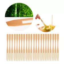 Mini Garfo Espetinho De Bambu Para Petisco Garfinho 200un