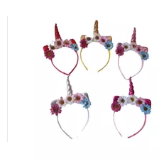 Cintillos De Unicornio Con Flores Para Niñas 