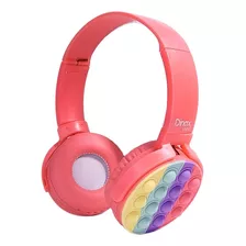 Auriculares Vincha Pop It Inalámbrico Arcoíris Bluetooth 