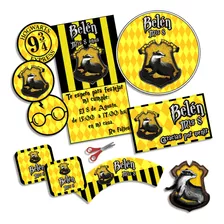 Kit Imprimible Harry Potter Hufflepuff Personalizado Candy