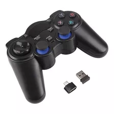 Controle Joystick Sem Fio Para Pc Celular Tv Box Vídeo Game Cor Preto