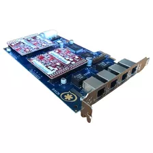 Digium A4b Pci Express Con 4 Fxo Centrales Ip Asterisk Voip
