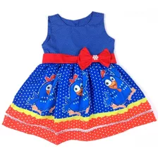 Vestido Infantil Festa Galinha Pintadinha Royal Juvenil