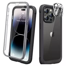 Funda Diaclara Para iPhone 14 Pro C/cubre Cam Pant Black