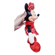 Bonecas Minnie Vestido Vermelho Com Bolinha Para Brincar