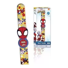 Reloj Pulsera Tapimovil 3d Pila Extra Personajes Infantiles Color De La Malla Spidey