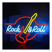 Wanxing Rock And Roll Logotipo Neón Led Alimentado Por Usb