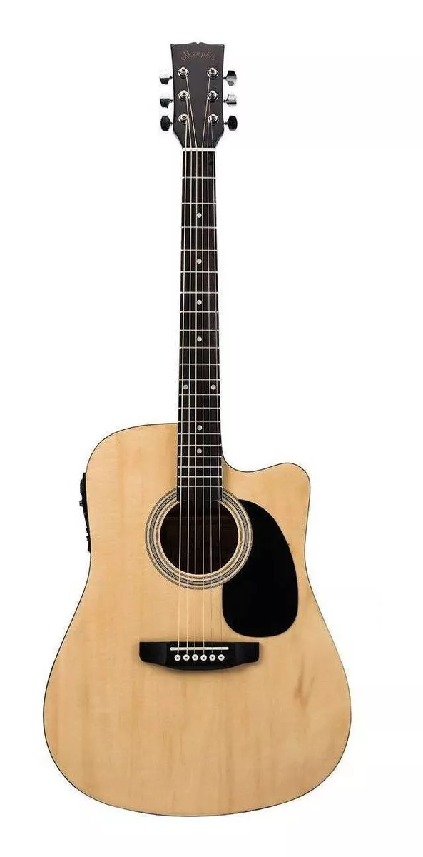 Guitarra Electroacústica Memphis 964 Para Diestros Natural