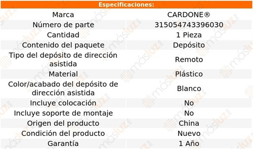 (1) Deposito Direccin Hidrulica Lexus Es330 04/06 Foto 5