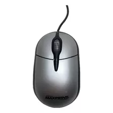 Mouse Maxprint Ótico Ps/2 Prata E Preto 