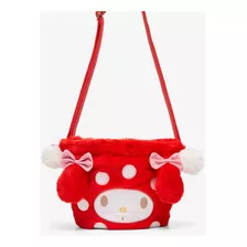 My Melody Mushroom Fuzzy Bucket Crossbody Bag