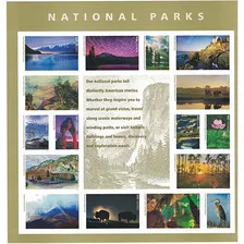 Estampillas De Los Parques Nacionales Por Usps, Forever Sta.