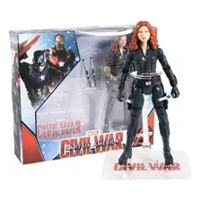 Boneco Viúva Negra Black Widow Articulado Vingadores Marvel