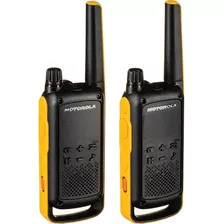 Solutions T470 Radio Bidireccional Negro Con Amarillo Recarg