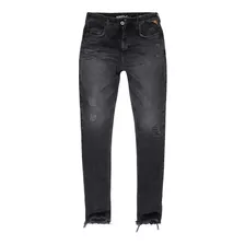 Calça Masculina Jeans Black Carrot Cerzidos