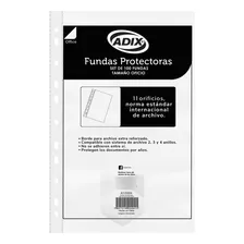 Fundas Protectoras Plasticas Transparente Oficio 100 Un Adix