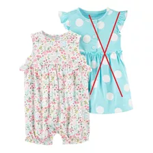 Romper Carters Macacao Curto Verao Bebe