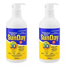 Kit 2 Protetor Solar Sunday Fps 30 Com 500ml - Nutriex