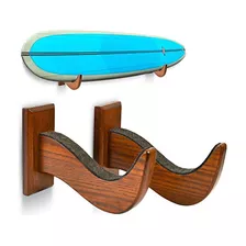 Teslyar Soporte Para Tabla De Surf Ganchos De Madera De Fres