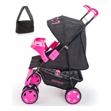 Carrinho De Boneca Milano Xikitinha Grande Ninar +bolsa 