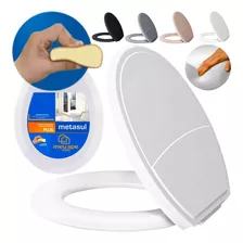 Assento Sanitário Almofadado Basico Oval Universal Slim Off