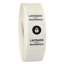 1.000 Lacres De Segurança Adesivo 3x7cm - Cad. Branco