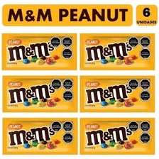 M&m Chocolate Con Leche Y Maní 49g X 6 Unidades