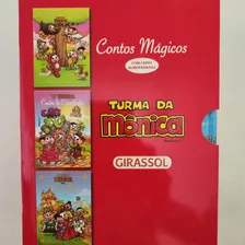 Livro Turma Da Mônica - Contos Mágicos (box 3 Livros: Contos De Andersen, Grimm E Perraut; Fabulas Inesquecíveis; Contos Da Carochinha), Capa Almofadadas