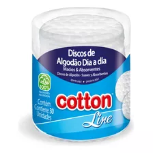 Pote Discos De Algodão Cotton Line - Kit C/48 - 30 Un