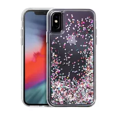 Estuche Para iPhone XS / X Laut Confetti Transparente/rosa