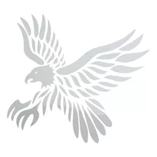 Adesivo Emblema Águia 18x18cm - Cromado