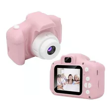 Câmera De Fotografia Digital Infantil X2 - Rosa