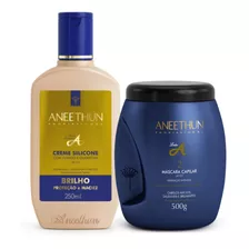 Kit Aneethun Linha A Creme De Silicone 250ml E Máscara 500g