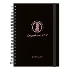 Caderno Colegial Plus Personalizado Profissões Rosê 100 F