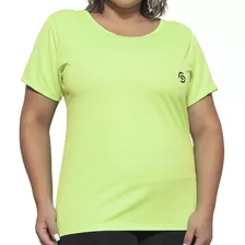 Camiseta Feminina Plus Size Para Academia Exercícios 