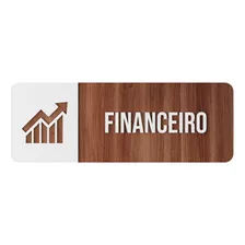 Plaquinha Sinalização Financeiro Mercearia Colégio 