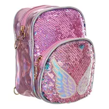 Bolsa Infantil Feminina Mini Mochila Com Brilho 