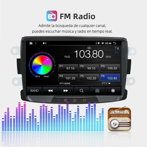 Autoestereo Pantalla Renault Duster Logan 2+32gb Con Carplay Foto 8