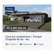 Casa Alto Padrão Condomínio Na Cidade De Itú/sp