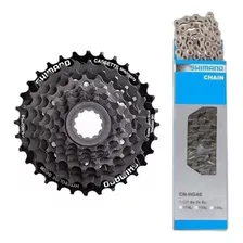 Kit Piñon Shimano Cassette 8v Hg200 24v +cadena Shimano Hg40