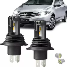 Lampada Super Led Honda City 2010 A 2014 Farol Alto E Baixo