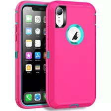 Funda Para iPhone XR - Rosa Y Turquesa